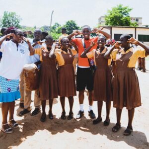 Micheal Ward Instagram - @memphisdepay my brother you are a legend!! Man said come ghana and get inspired…this trip was wayyyyy more than inspiring. To see what can happen when you just genuinely want to give was special to me. #MemphisDepayfoundation looks after def and blind children it just makes you deep how lucky and blessed to be in the position we’re in so the least we can do is help those that can’t help themselves. Deaf children came up to me and was showing me how they knew about TopBoy and that moment amongst many others I’ll never forget 🙏🏾❤️