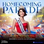 Michelle Dee Instagram - Pilipinas! Join THE MISS UNIVERSE PHILIPPINES HOMECOMING PARADE for Miss Universe 2023 Top 10 Finalist Michelle Marquez Dee on: 🗓 Sunday, December 10 🕖 4:00 PM 📍 SM MOA Complex We are going to have special guests and fun activities for all of you-- it’s going to be a fiesta! So, come in your best Miss Universe looks, prepare your loudest cheers and banners, and be ready to wave the Philippine flag high! 🇵🇭🇵🇭🇵🇭 Keep checking the Miss Universe Philippines FB and IG accounts as we release more exciting details. 🎉 Special thanks to SM Mall of Asia. #HomecomingParade #Bayanihan #72ndMissUniverse #Top10 #MissUniversePhilippines #MichelleMarquezDee #mmd #deepatapos