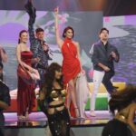 Michelle Dee Instagram - Had so much fun on the #AOSPasabogSa2024 stage. 💃🏻🫰🏻Salamat mga Kapuso! #ootDEE HMU @davequiambao_ @nellyseboy Styled by @ryujishiomitsu @teamryujishiomitsu @kurtabonal @shera.png Accessories @lunabydrakedustin Heels @jojobragaisofficial Multi-colored dress @fatimabeltrancouture Red dress @himyprettyangela 📸 by @themissuniverseph @empiretv.ph @franciscabatbat All Out Sunday Gma