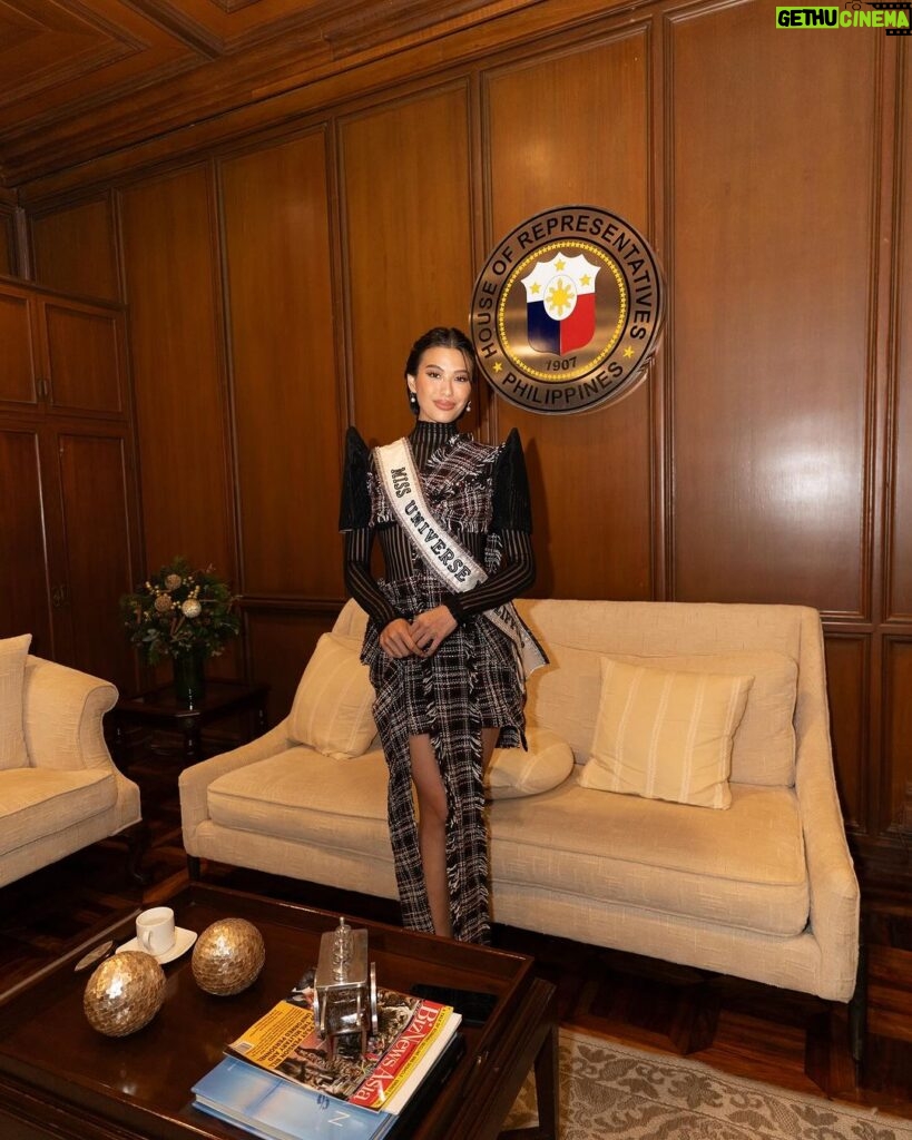 Michelle Dee Instagram - Full of gratitude after recently being recognized at the House of Representatives for my efforts to represent #FILIPINAS with the best of my abilities, for bringing home the most special awards any Miss Universe candidate has ever won and for being chosen as the newest tourism ambassador for the DOT as well. 🙏🏻 Maraming Salamat! Service has always been my love language and what better way to show that than by serving the country we all love. 🇵🇭✨ #bayanihan Wearing @maisonglarino @jaggyglarino @jewelmer @jojobragaisofficial Style @ryujishiomitsu @teamryujishiomitsu @kurtabonal @shera.png Face @davequiambao_ Hair @nellyseboy #michelledee #mmd #mmdverse #MMDStandard House of Representatives of the Philippines