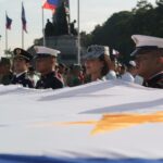 Michelle Dee Instagram - To stand in solidarity at the #StopAndSalute ceremony as your Miss Universe Philippines and as Sergeant Michelle Marquez Dee was a moment of love & pride. 🇵🇭 To the youth, let this be a testament to the power of service. Serving as a public figure, an Air Force reservist and as someone who proudly raised our flag at Miss Universe, it was truly an honor to be the ONLY woman in uniform standing proudly alongside 40 uniformed soldiers. 🫡 I hope this serves as a message, to embrace our roles, no matter how big or small, in shaping our nation’s future. It’s our collective effort, passion, and dedication that make the Philippines a remarkable place to call home. To the youth, dream boldly, act with purpose, and carry the Filipino spirit wherever you go. Together, we can make a difference, one salute at a time. #FILIPINAS #BAYANIHAN 🇵🇭 #mmd #michelledee