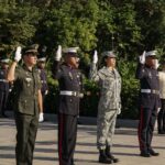 Michelle Dee Instagram - To stand in solidarity at the #StopAndSalute ceremony as your Miss Universe Philippines and as Sergeant Michelle Marquez Dee was a moment of love & pride. 🇵🇭 To the youth, let this be a testament to the power of service. Serving as a public figure, an Air Force reservist and as someone who proudly raised our flag at Miss Universe, it was truly an honor to be the ONLY woman in uniform standing proudly alongside 40 uniformed soldiers. 🫡 I hope this serves as a message, to embrace our roles, no matter how big or small, in shaping our nation’s future. It’s our collective effort, passion, and dedication that make the Philippines a remarkable place to call home. To the youth, dream boldly, act with purpose, and carry the Filipino spirit wherever you go. Together, we can make a difference, one salute at a time. #FILIPINAS #BAYANIHAN 🇵🇭 #mmd #michelledee