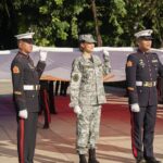 Michelle Dee Instagram - To stand in solidarity at the #StopAndSalute ceremony as your Miss Universe Philippines and as Sergeant Michelle Marquez Dee was a moment of love & pride. 🇵🇭 To the youth, let this be a testament to the power of service. Serving as a public figure, an Air Force reservist and as someone who proudly raised our flag at Miss Universe, it was truly an honor to be the ONLY woman in uniform standing proudly alongside 40 uniformed soldiers. 🫡 I hope this serves as a message, to embrace our roles, no matter how big or small, in shaping our nation’s future. It’s our collective effort, passion, and dedication that make the Philippines a remarkable place to call home. To the youth, dream boldly, act with purpose, and carry the Filipino spirit wherever you go. Together, we can make a difference, one salute at a time. #FILIPINAS #BAYANIHAN 🇵🇭 #mmd #michelledee