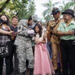 Michelle Dee Instagram - To stand in solidarity at the #StopAndSalute ceremony as your Miss Universe Philippines and as Sergeant Michelle Marquez Dee was a moment of love & pride. 🇵🇭 To the youth, let this be a testament to the power of service. Serving as a public figure, an Air Force reservist and as someone who proudly raised our flag at Miss Universe, it was truly an honor to be the ONLY woman in uniform standing proudly alongside 40 uniformed soldiers. 🫡 I hope this serves as a message, to embrace our roles, no matter how big or small, in shaping our nation’s future. It’s our collective effort, passion, and dedication that make the Philippines a remarkable place to call home. To the youth, dream boldly, act with purpose, and carry the Filipino spirit wherever you go. Together, we can make a difference, one salute at a time. #FILIPINAS #BAYANIHAN 🇵🇭 #mmd #michelledee