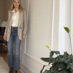 Michelle Pfeiffer Instagram - All dressed up for @todayshow at 10:00 AM with @hodaandjenna! Talking about all things @henryrose. Styling: my own stuff and days of texting back and forth with stylist @samanthamcmillen_stylist. My savior when I decide to go it alone 😬 Jacket: @brunellocucinelli_brand, Boots: @ysl, Jeans: @celine. Blouse: has no tags and not sure who, but had it for a long time. Sorry! Hair and Makeup: me