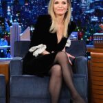 Michelle Pfeiffer Instagram - Chatting about @henryrose and laughing along with @jimmyfallon is a hell of a way to spend a Wednesday evening! Thanks for having me, @fallontonight ❤️ Check out the episode tonight. Hair by: Me Makeup by: Me Styled by: Me Dress: @ysl Shoes: @sarahflint_nyc Photos: Todd Owyoung/NBC @toddowyoung #FallonTonight