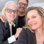 Michelle Pfeiffer Instagram - A day of press with my pals @valli.oreilly & @richardmarin. ❤️