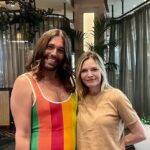 Michelle Pfeiffer Instagram - Met @jvn IRL for the first time in Las Vegas at the @sephora Managers Conference. Love him even more in the flesh! Las Vegas, Nevada