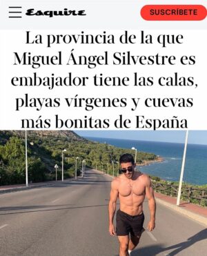 Miguel Ángel Silvestre Instagram - “One of the most beautiful virgin beaches out of Spain” @esquirees 
@dipcas @virginiamartisidro 
@turismodecastellon