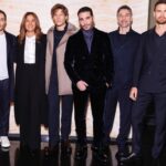 Miguel Ángel Silvestre Instagram - With my friends from the block at @giorgioarmani show. 😁