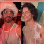 Miguel Varoni Instagram - Quien copió a quien???? #fashion #moda #christmas #chalamet #timotheechalamet #celebrities