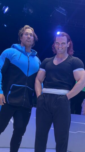 Mike O'Hearn Instagram - The Ogre and The Titan 👹🐺 

#yujirohanma #mikeohearn #meme #anime #superhero