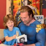 Mike O'Hearn Instagram - You will always be my Superhero ❤️ Happy Birthday DaddyO !! I love you ❤️ DaddyO is Reading @schwarzenegger book to me , Be useful !!! Just like how my Mom lives