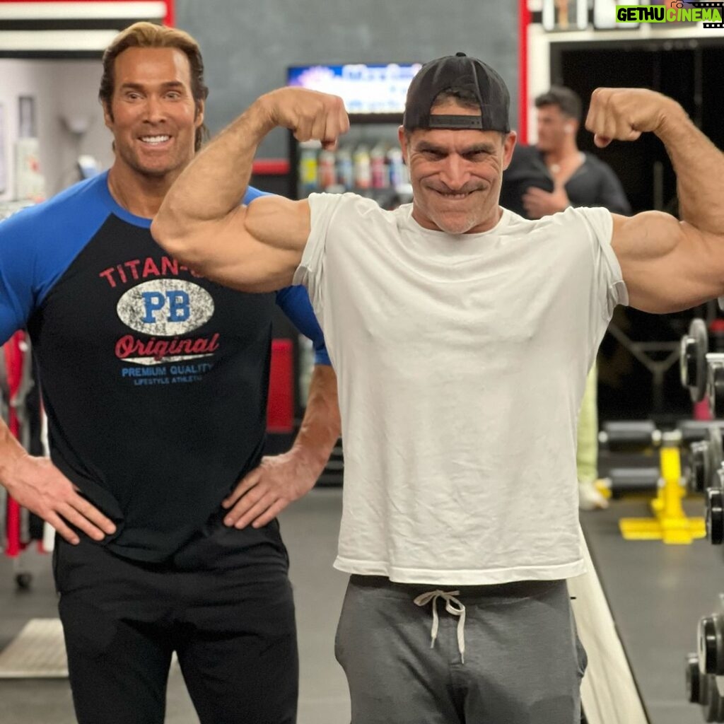 Mike O'Hearn Instagram - Fun off the set of the new TV 📺 show “ Blue Ridge “ staring @johnschaech 🐺⚔️❤️ You all know we had to get some workouts in while filming the show.. no days off 🤷🏼‍♂️ Well, I have some more great news I got to be part of Johnathon’s new campaign on dyslexia I think this is amazing !! It was going to help so many kids overcome and succeed If you did not know, both Johnathon and I have struggled with dyslexia throughout our lives, and we both believe that it’s helped us to succeed and be more committed to the effort, and we will never give up. We want to share the story with those kids that may be having those kind of questions North Carolina