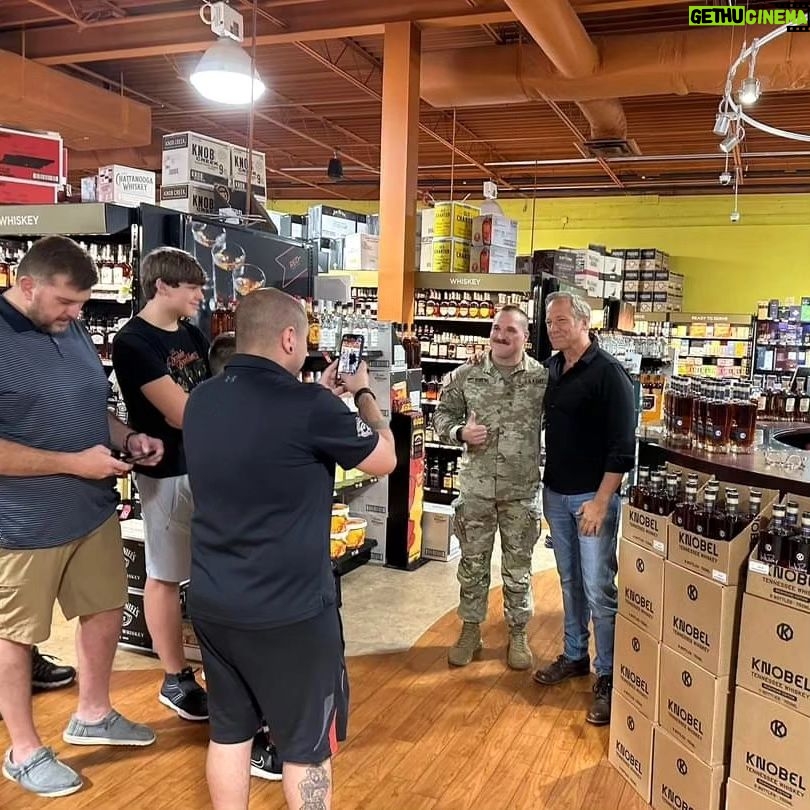Mike Rowe Instagram - Meanwhile, back in Tennessee… I’m humbled, as always, by the people—like Aaron, Rory, Theresa, and Bill—who come by to say hello when I drop into a local liquor store to sign a few hundred bottles of grandfather’s @knobelwhiskey. They are the very best people. If you’re in the Nashville area, a few signed bottles remain at @stonesrivertotalbeverages otalbeverage and @redspiritswine. I’m gone, but you’ll probably find a few interesting characters if you stop by, along with a bottle of better than average Tennessee Whiskey, signed by your humble and most grateful servant. Nashville, Tennessee