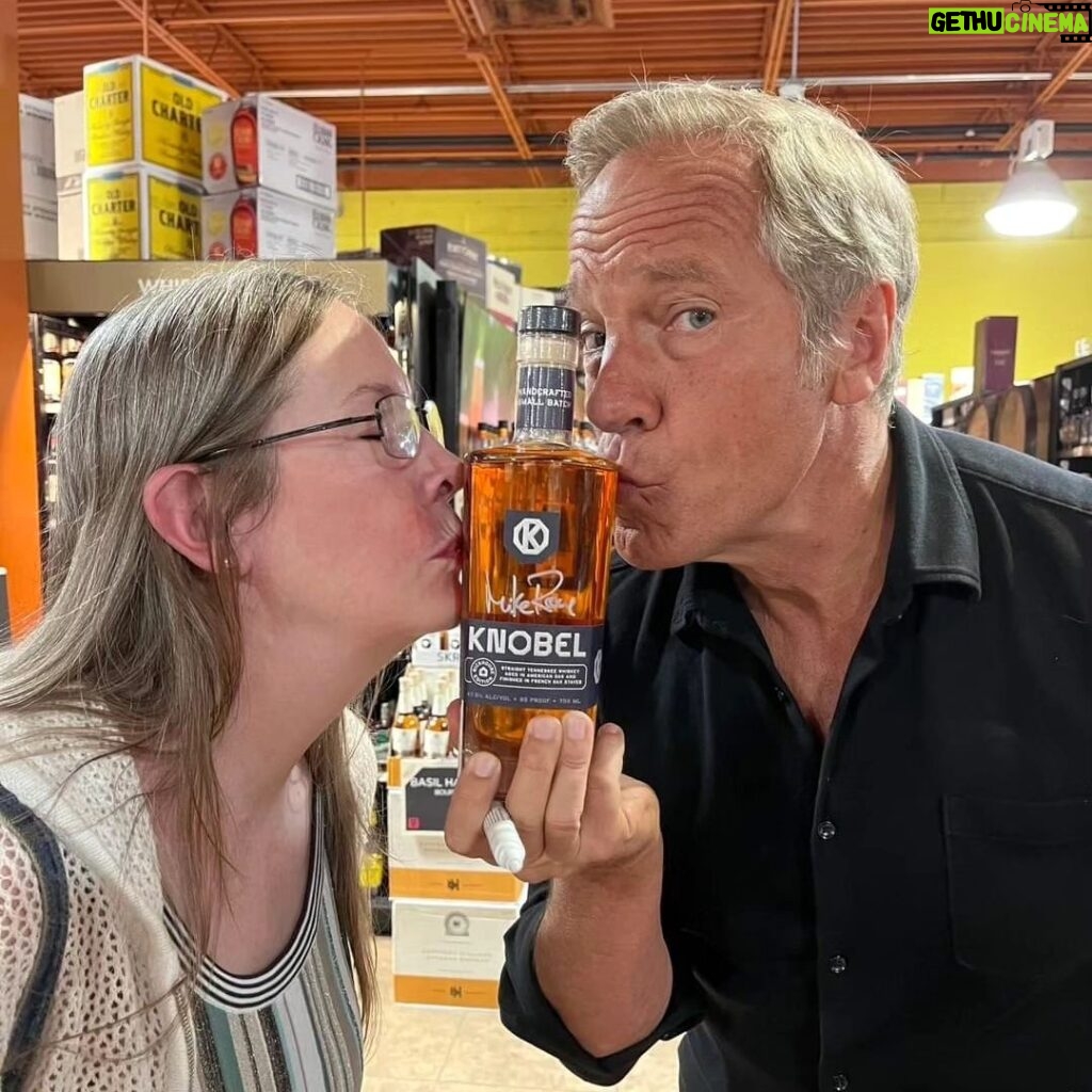 Mike Rowe Instagram - Meanwhile, back in Tennessee… I’m humbled, as always, by the people—like Aaron, Rory, Theresa, and Bill—who come by to say hello when I drop into a local liquor store to sign a few hundred bottles of grandfather’s @knobelwhiskey. They are the very best people. If you’re in the Nashville area, a few signed bottles remain at @stonesrivertotalbeverages otalbeverage and @redspiritswine. I’m gone, but you’ll probably find a few interesting characters if you stop by, along with a bottle of better than average Tennessee Whiskey, signed by your humble and most grateful servant. Nashville, Tennessee