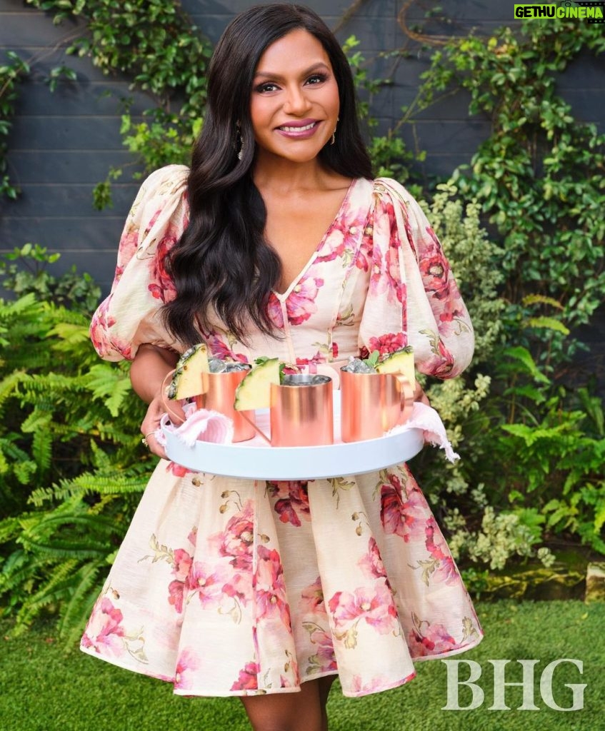 Mindy Kaling Instagram - We shot this @betterhomesandgardens cover a few months ago when I didn’t anticipate how much more time I would be spending at home! I am a homebody so it’s my fantasy to stay put and have people come over for dinner. I love incorporating Indian influences in my home decor and my hosting. Thank you so much @betterhomesandgardens for this beautiful cover, I’m so honored! Enjoy these pics and interview and yes, this is exactly how I look at home every day, on my down time.