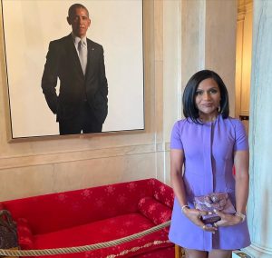 Mindy Kaling Instagram - A little while ago, I got a call from Dr. Maria Rosario Jackson that the National Endowment of the Arts and the office of the President wanted to give me the National Medal of Arts for my work in television and as an author. I’m still processing how to receive the news. Yesterday, I went with my family to receive the medal at the White House. To hear the President speak about my parents, their journey to the United States, my late mother’s dreams for me, and the power of comedy to make people understand each other was almost too much to take in. It didn’t feel real! I mean, I was sitting next to GLADYS KNIGHT. I guess I just want to express my heartfelt gratitude to @potus, @neaarts and @kamalaharris. And to say I promise to spend the rest of my life earning this medal because I don’t feel like I’ve earned it yet. I wish my mom could have been there, but what are you gonna do. Nothing is perfect, but yesterday was pretty close. I love everyone. Thanks @katelinden, Vinay Reddy and @picsschmicks for helping it all happen. ❤️