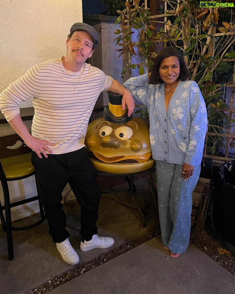 Mindy Kaling Instagram - Ike’s birthday may be my favorite day of the year a) because I love my amazing friend and b) looking at pics and clips of us is so fun / ridiculous. Happy birthday Ike! 🥳