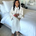 Mindy Kaling Instagram – Winter whites last about 2 mins without food stains but I DID IT GUYS