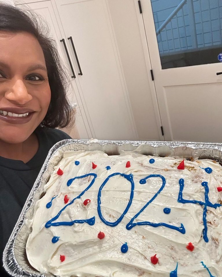 Mindy Kaling Instagram - 2023 is out, 2024 is in.
