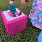 Mindy Kaling Instagram - I have a high bar for new toys in the house. For 1) I don’t want it to hurt when I step on it, which is many times a day. 2) I want it to be joyous for my kids and occupy them for hours so I can do work/send emails/watch my murder documentaries. That’s why I LOVE @tonies.us. There are no screens in sight. It's amazing to watch them discover their imaginations while playing with their favorite characters (literally, EVERY character you can imagine comes to life on this box). This year, @tonies.us is going with us everywhere, so I can confirm it's the perfect holiday gift for all the kiddos on your list. Available at @walmart and @target! #toniespartner