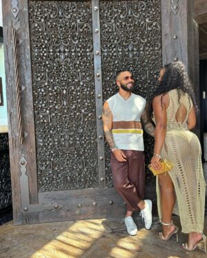 Miracle Watts Instagram - Today we walk into our 3rd year of love and friendship. Its been a rollercoaster, but I’ve always loved a GOOD RIDE lol 👅 🤍 I love this man, this good fine black man!! & when you got something good, you hold onto it! 
MY MAN, MY MAN, MY MAN #happyanniversary 
@miracleskloset