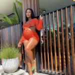 Miracle Watts Instagram - I wore orange lipstick to match my orange toes 🍊 Outfit @miracleskloset