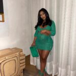 Miracle Watts Instagram - You Wish I Was Your Baby Mama 🤰🏾 - I couldn’t wait to use this caption btw... Anyways, I’m in my third trimester y’all. O and this dress is from @miracleskloset