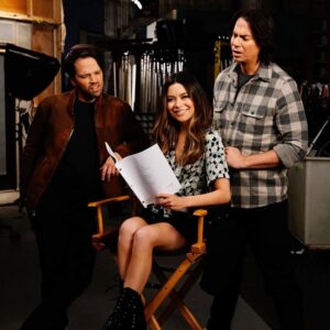 Miranda Cosgrove Instagram - Just wrapped the first week working on the iCarly Revival 💖 Enjoying every second...the last pic is a belated St. Patrick’s Day treat