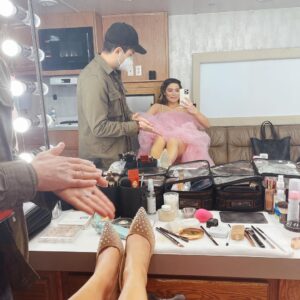 Miranda Cosgrove Instagram - Just wrapped the first week working on the iCarly Revival 💖 Enjoying every second...the last pic is a belated St. Patrick’s Day treat