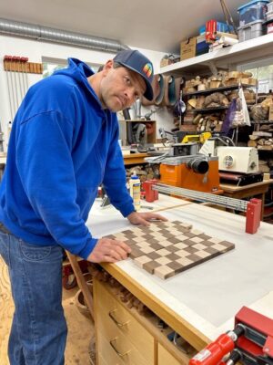 Misha Collins Instagram - Making this chess set for my son’s Christmas present only took 3 calendar months, but it aged me 20 years.