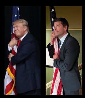 Misha Collins Instagram - Starting this Tuesday at 9/8C, I'll be playing a politician with dark secrets on TV. I drew on real-world inspirations. 

Be honest: who wore it better?

✅Harvey Dent
☑️Donald Trump

#cwgothamknights