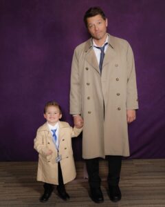 Misha Collins Instagram - Castiel now available in travel-size for your convenience. 📸: @chrisschmelke