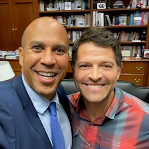 Misha Collins Instagram - I’ve “met” Senator @corybooker several times virtually, and he’s always promised me a big hug when we finally met in person. 

Last week in DC, I cashed in big time.