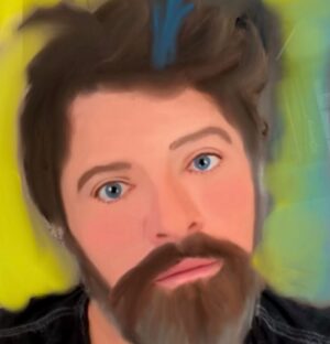 Misha Collins Instagram - My 11-year old daughter, Maison, digitally touched up @taylorswift on her iPad. Then she said, “I CAN FIX HIM (NO, REALLY I CAN)” and fixed my face, too. CALL IT WHAT YOU WANT, but I think this TIMELESS artistic STYLE makes BOTH OF US shine. (Honestly, me touched up looks almost identical to the original photo, but I don't have the heart to tell her.)