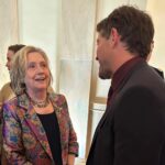 Misha Collins Instagram - Last night at a @whitehouse event to honor recipients of the @praemiumimperiale Laureates award, I ran into @hillaryclinton, who was there way back when I was an intern! It was fun to catch up... #WhiteHouse #praemiumimperiale