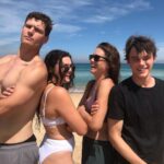 Mitchell Hope Instagram - LIVE TO WIN @johnheinous @georgiairodgers @allirajaques #ilostthesuitpatrick #mybad #howgoodisthebeachthoayy