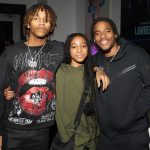 Monica Instagram - Red Carpet To THE FAMILY 🫶🏽 F•O•E• Celebrating @404yella 40th… His First Love is US then it’s Steak, Guns & @dickies LOL … Through Whatever it’s US 4EVA…. Thank you & @eatstk …..