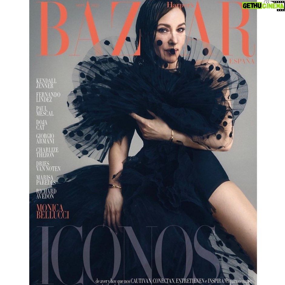 Monica Bellucci Instagram - ❤New Cover Story @harpersbazaares by @xavigordo Editor in Chief @inmajimenezbazaar Stylist @claudialaukamp Dress @ninaricci @harris_reed Jewellery @cartier Hair @johnnollet Mua @letiziacarnevale Text @albertopinteno Production @beamvelasco @pietrofrizzi @mora.giordana Image Agent @karinmodels_official #monicabellucci#coverstory#harpersbazaar#españa#september#issue#photographer#xavigordo#imageagent#karinmodels#bracelet#cartier