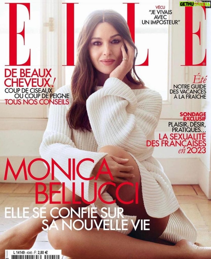 Monica Bellucci Instagram - ❤New Cover Story @ellefr that will be out tomorrow. @verovatinos 🌹 Photo @nicobustos Pullover @ferragamo Ring Trinity @cartier Stylist @dariadigennaro Hair @johnnollet for @caritaparis Mua @letiziacarnevale Image Agent @karinmodels_official Manicurist @forget.laura Production @odile_bernard #monicabellucci #coverstory#elle#magazine#paris#photo#nicobustos#ring#cartier#trinity#pullover#ferragamo#imageagent#karinmodels