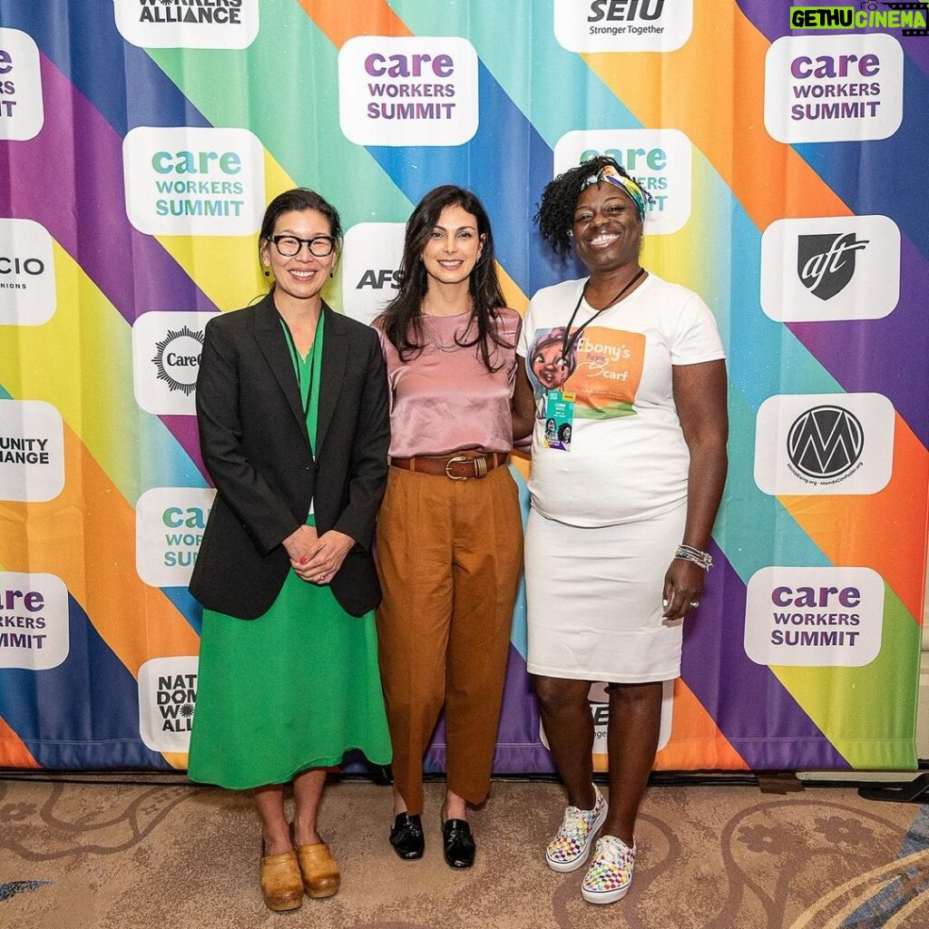 Morena Baccarin Instagram - Such an incredible experience to join @aijenp and @domesticworkers at the @WhiteHouse this week. Thank you to @POTUS for signing this Executive Order that makes care accessible, affordable, and a good job, and congrats to all the care workers who fought for this moment!