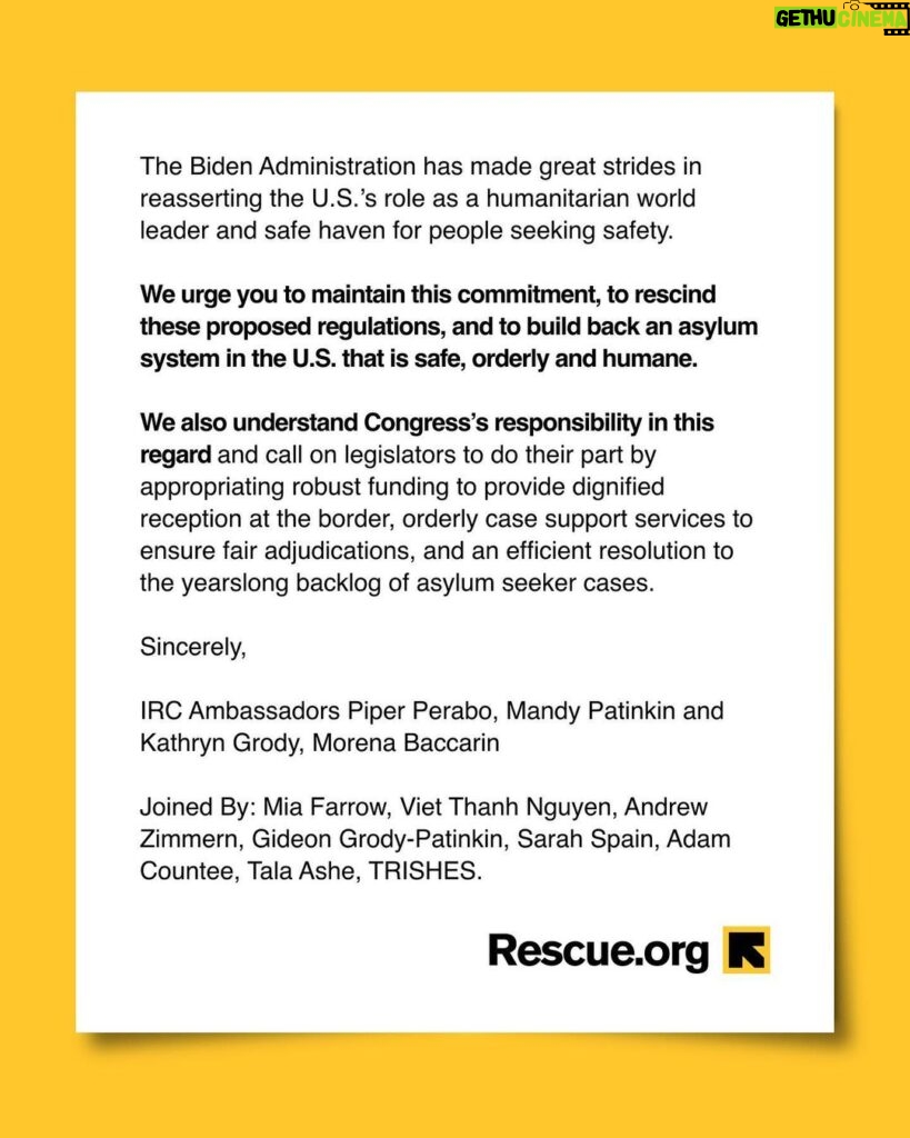 Morena Baccarin Instagram - I’m urging @potus to reverse course on his administration’s proposed asylum ban. Share our open letter to show your support for asylum seekers today. Read the full letter at the link in bio.