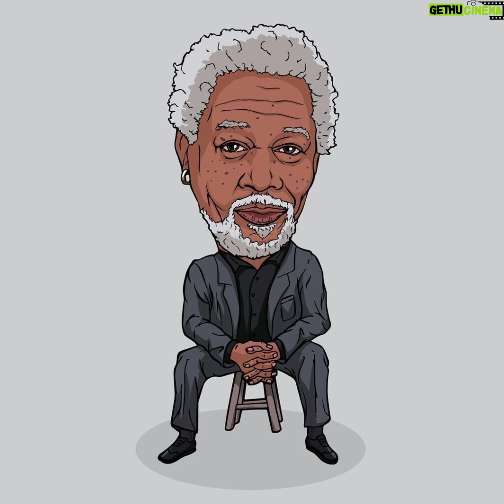 Morgan Freeman Instagram - Thank you for the sketch @sketchysmile! A sketch a day keeps the dullness away. #rp