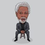 Morgan Freeman Instagram - Thank you for the sketch @sketchysmile! A sketch a day keeps the dullness away. #rp