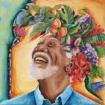 Morgan Freeman Instagram - Thank you @jolienbuijk.art for this vibrant painting. It’s always phenomenal to see the #StoryOfGod inspire others.
