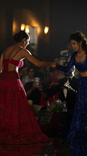 Mukti Mohan Instagram - A Surprise performance for my golu 🪩 
Reliving our childhood memories on her wedding day👭🎀

Forever my favorite dance partner ♾️
Tried my best not to cry before this performance 😌 
Love you my lil one 
Stay blessed 🌸