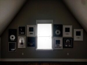 NF Instagram - My wife hung these up in our house .... @bridge_fit thank you for the support you show me even though sometimes you get out of control .....