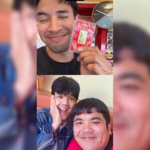 Nachat Juntapun Instagram - อยุ่ดีๆ มันก็ชวน กินข้าว ปีใหม่ บอก เเฟนผม 2 ขีดเเล้ว โดนเลยเรา ทอง 2 บาท รับขวัญ เเจ๊คน้อย พี่เกรท ไม่น่าลงรูปเลยพี่