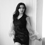 Naisha Khanna Instagram - B&W🤍🖤 👗: @meeamifashion 📷: @ankitsahu8589 #ootd #instagood #blackandwhite #explorepage
